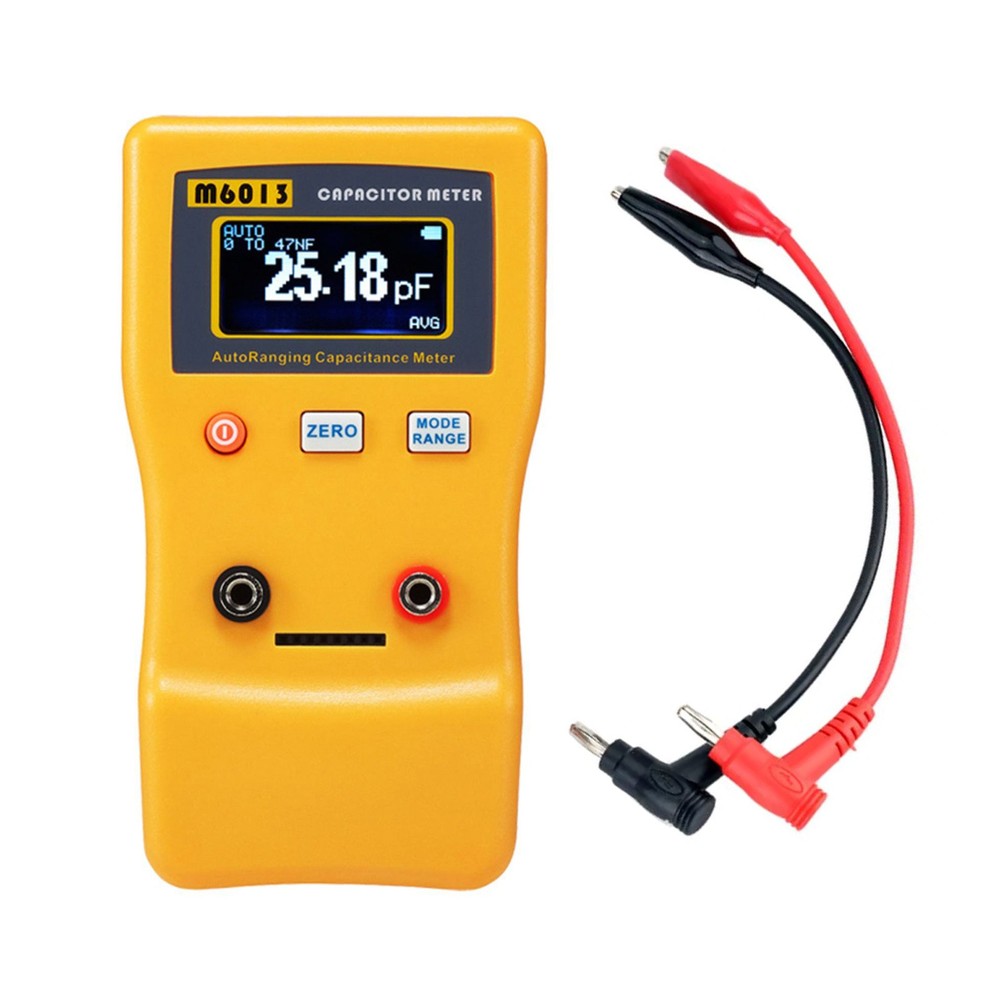 1Pc M6013 Digital Capacitor Meter Auto Rang Measuring Capacitance Tester Tool