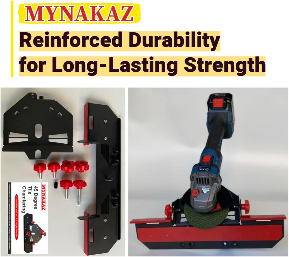 45 Degree Tile Chamfering Tool, Angle Grinder Tool for Tile Chamfering