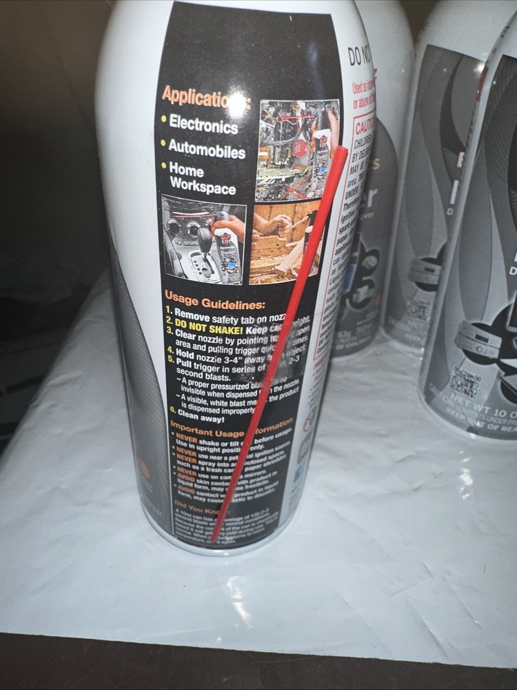 Dust-Off Disposable Compressed Gas Duster, 10 oz Cans, 6 Pack