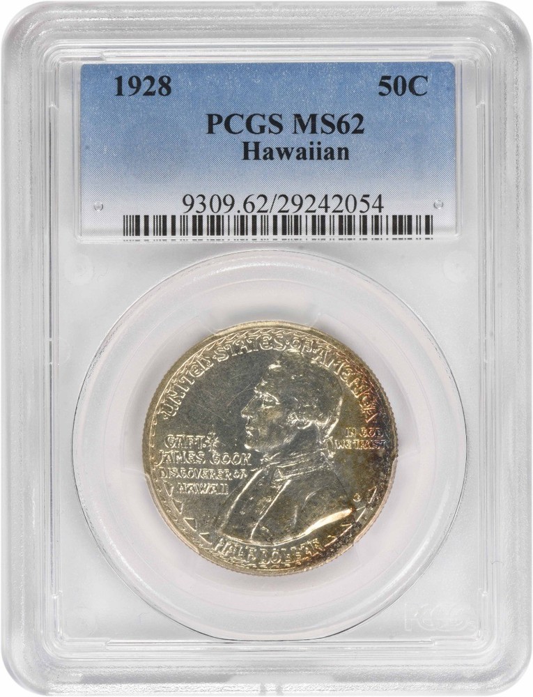 Hawaii Commemorative Silver Half Dollar 1928 MS62 PCGS