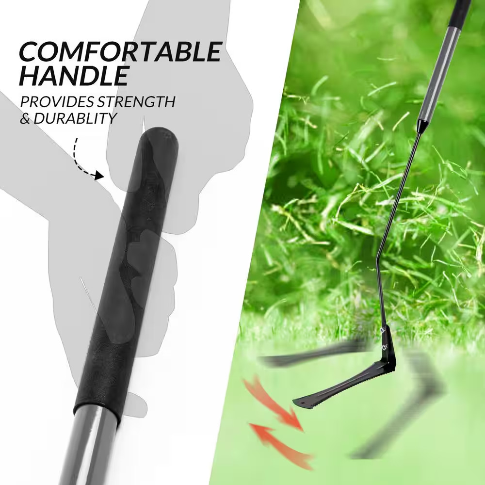 39 In. Steel Handle Double Blade Weeder
