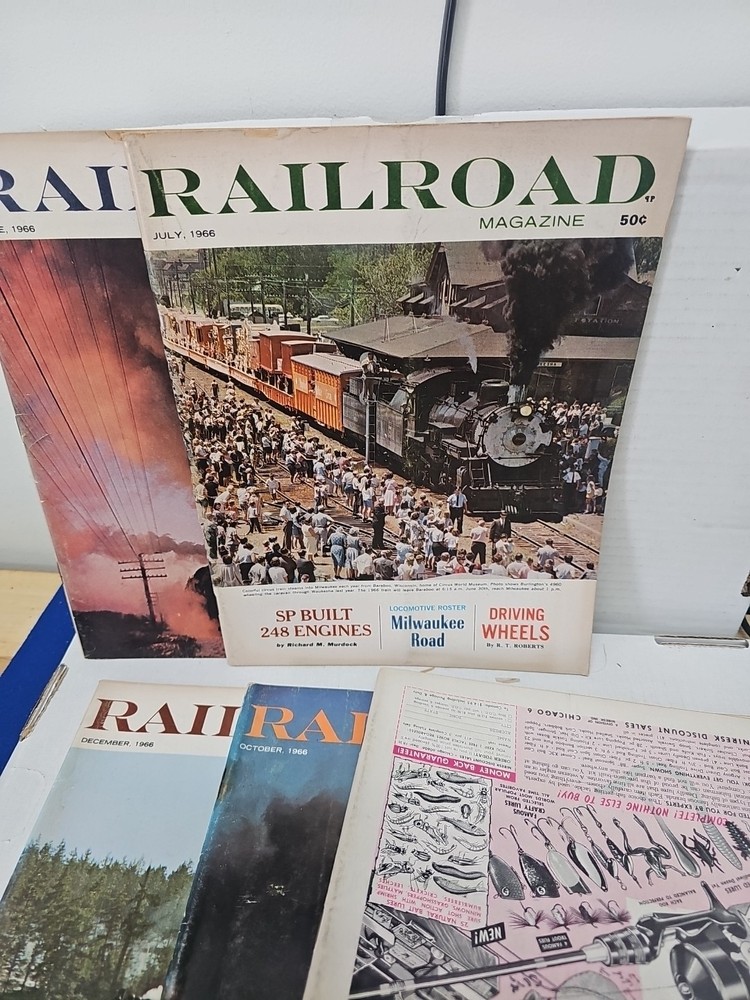 Railroad Magazines 1966 Incomplete 6 Issues Only.
