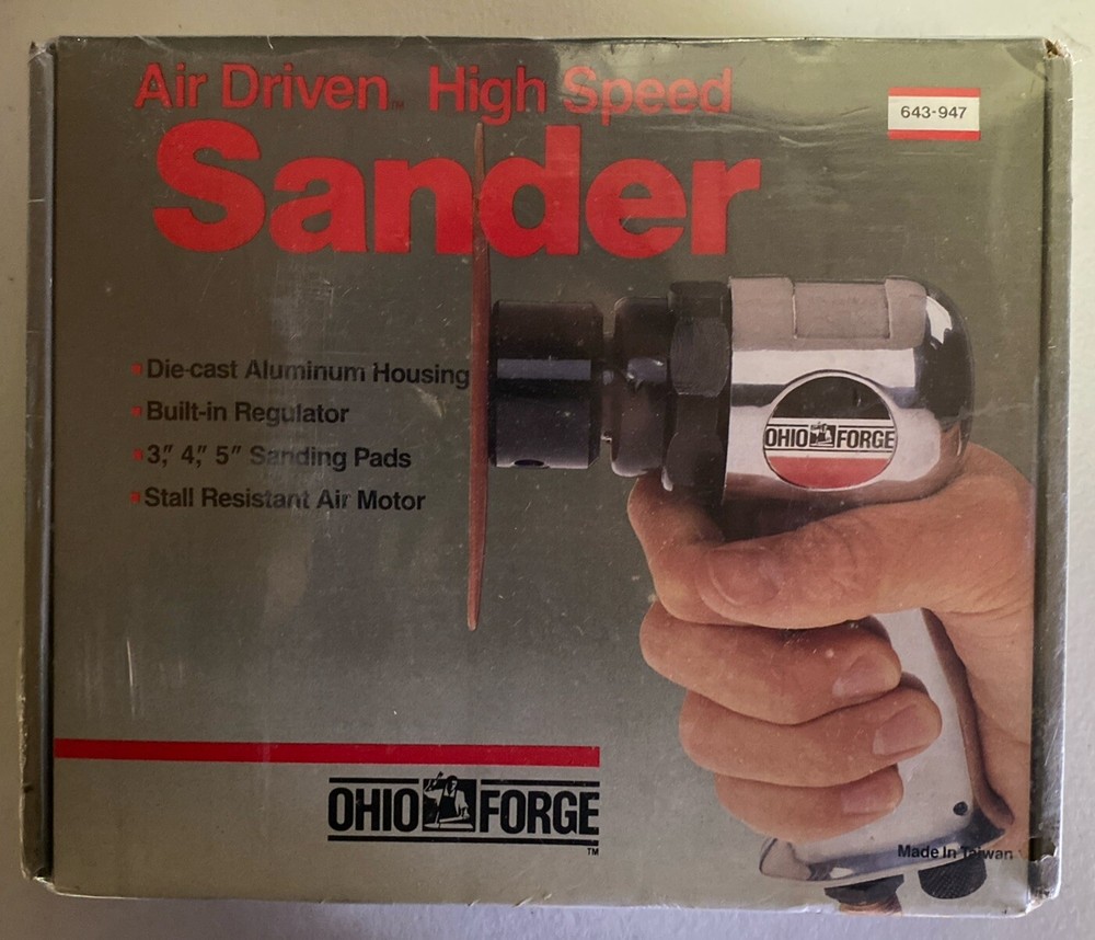 Air Driven High Speed Sander 3”, 4”, 5” Sanding Pads