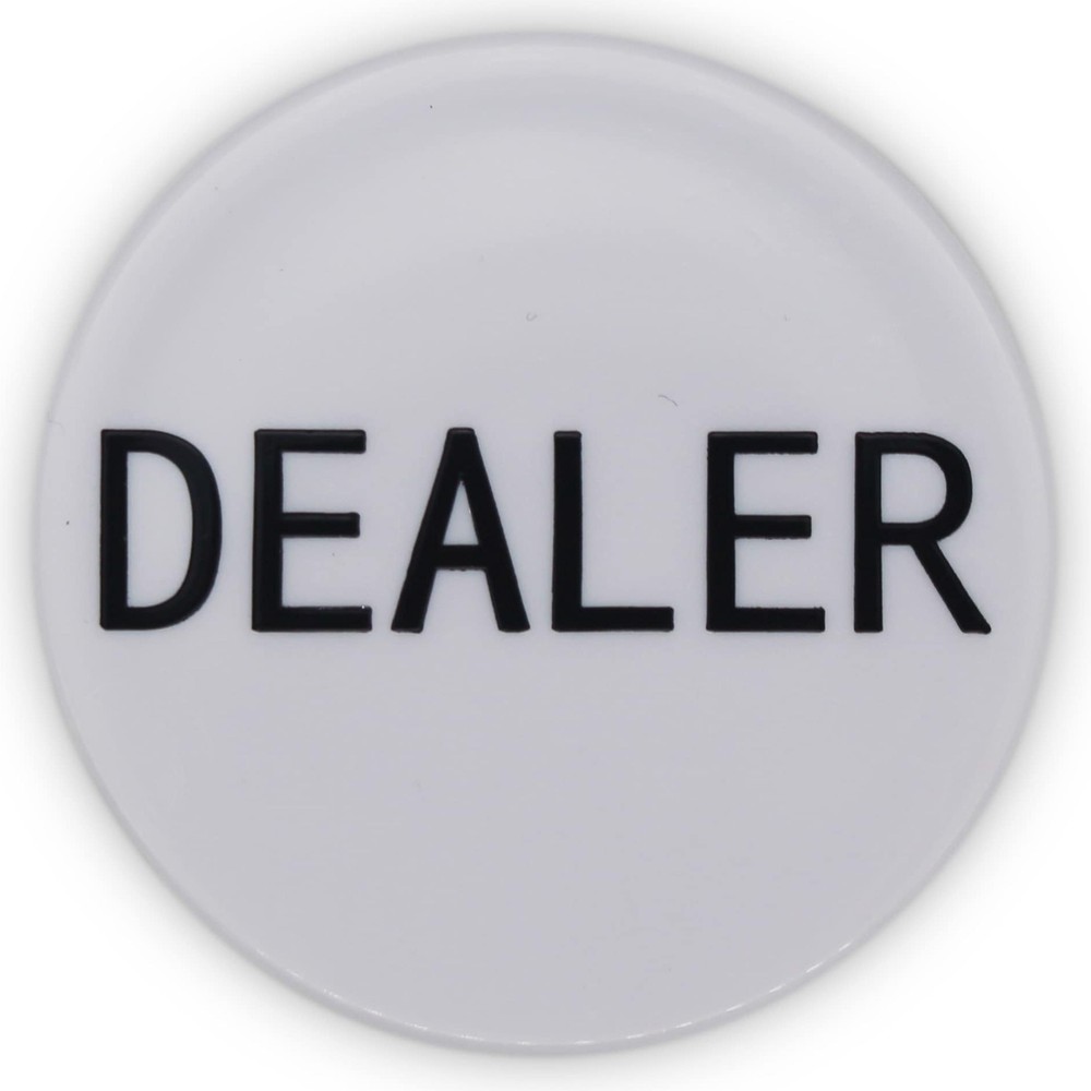 10 dealer buttons 2" acrylic