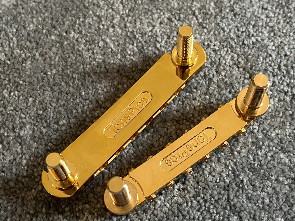 TonePros Standard Locking Tune-o-matic/Tailpiece Set gold