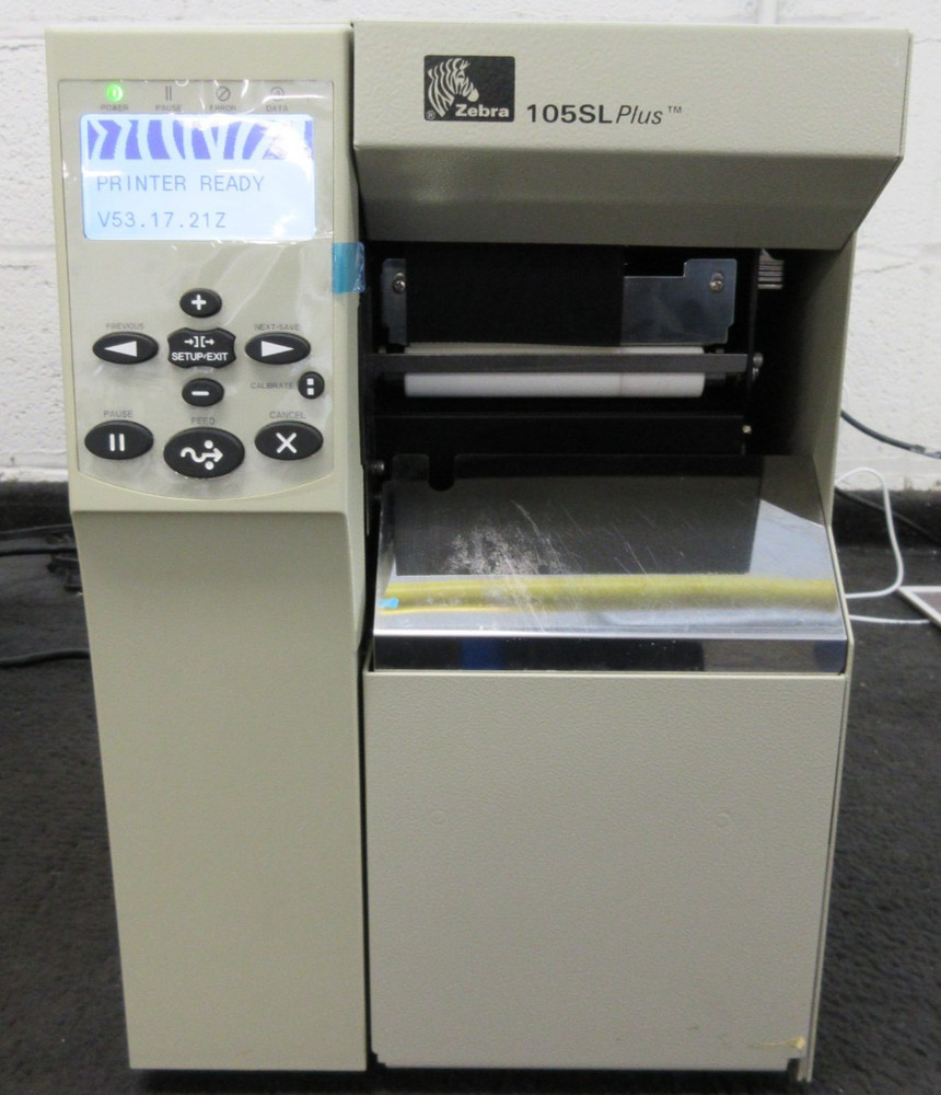 Zebra 105SL Plus Thermal Label Printer USB Ethernet 102-801-00100