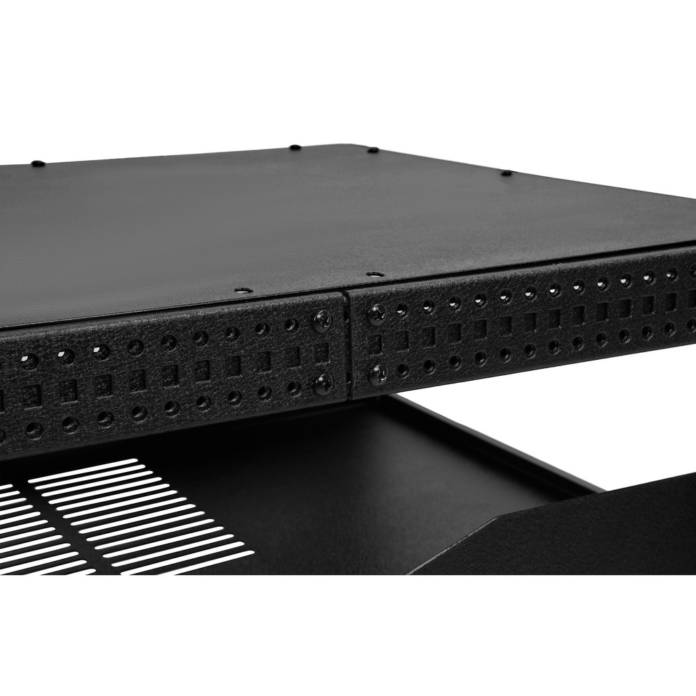 12U 4 Post Open Frame Server Rack Network 23"-40" Adjustable w/ Casters Shelves