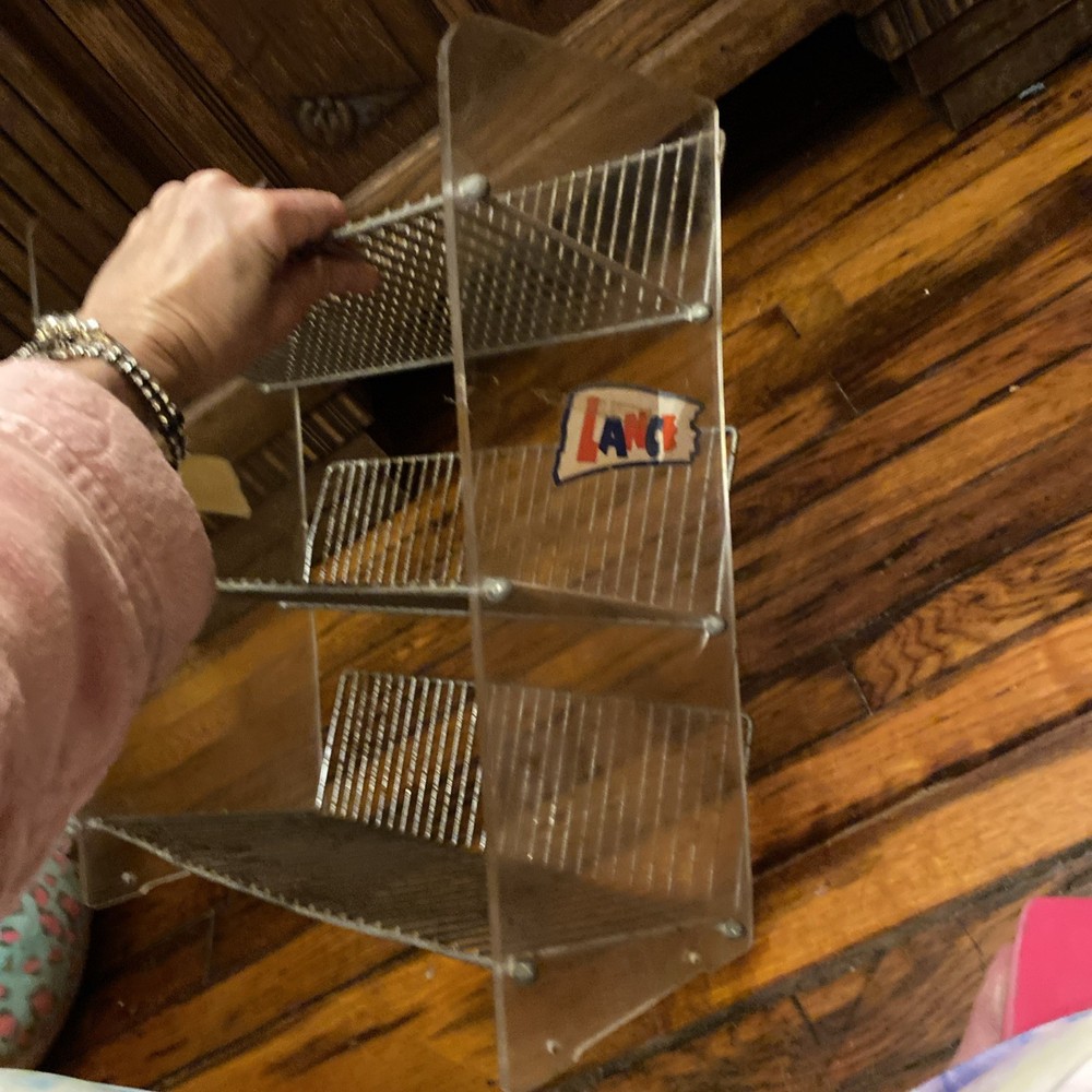 Vintage Lance Snacks Wire Display Rack 8x15x17"
