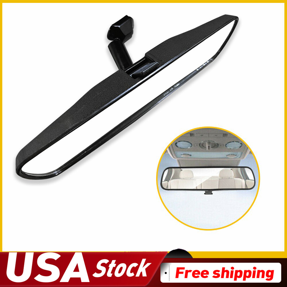 8 For Universal Black For Universal View Rear Mirror Interior Replacement EW