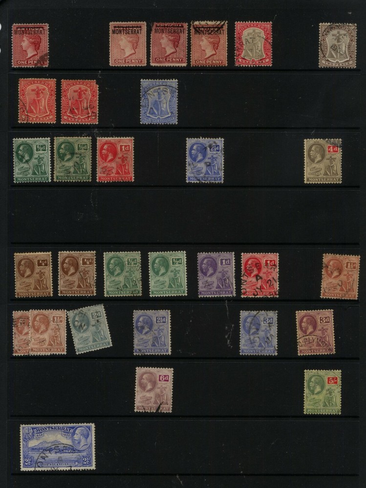 Montserrat    nice lot on stockpages   LOOK    KL0804