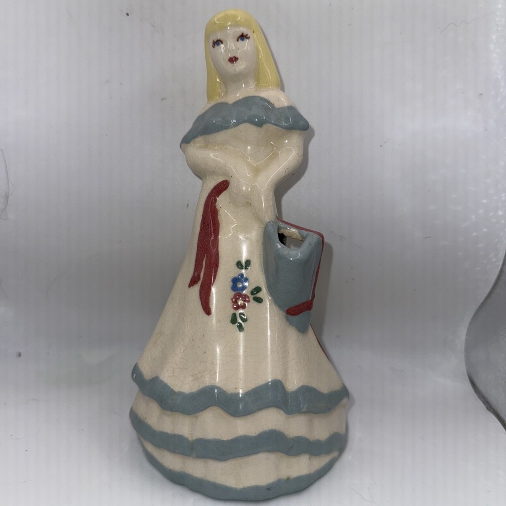 Vintage Weil Ware Ceramic Lady Planter/ Vase