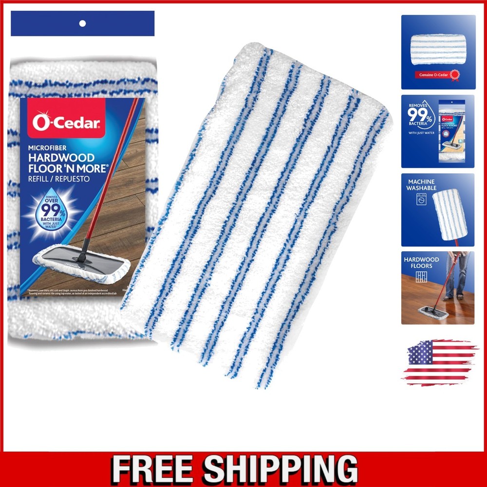 Hardwood Floor 'N More Microfiber Mop Refill - Eco-Friendly & Reusable
