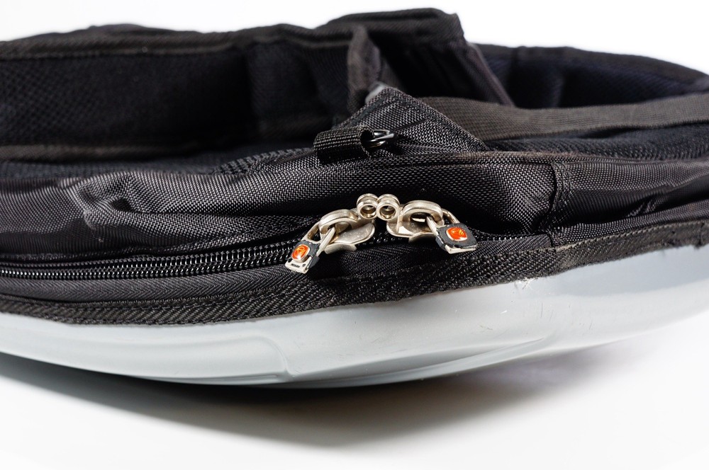 Eminent Silver Hard Shell Backpack Adjustable Straps Zipper Compartments