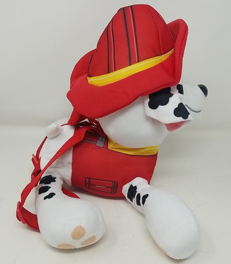 Nickelodeon Paw Patrol 14" Marshall Plush Backpack Red