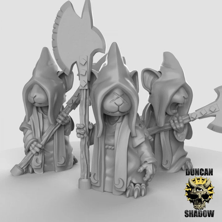Mouse Axe Cultist Miniature
