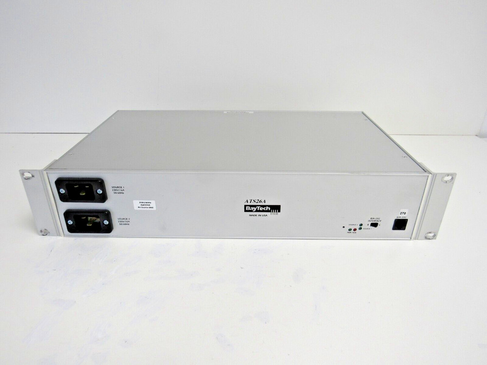 Baytech ATS26A Output Alarm Status Display Console ATS Automatic Transfer Switch