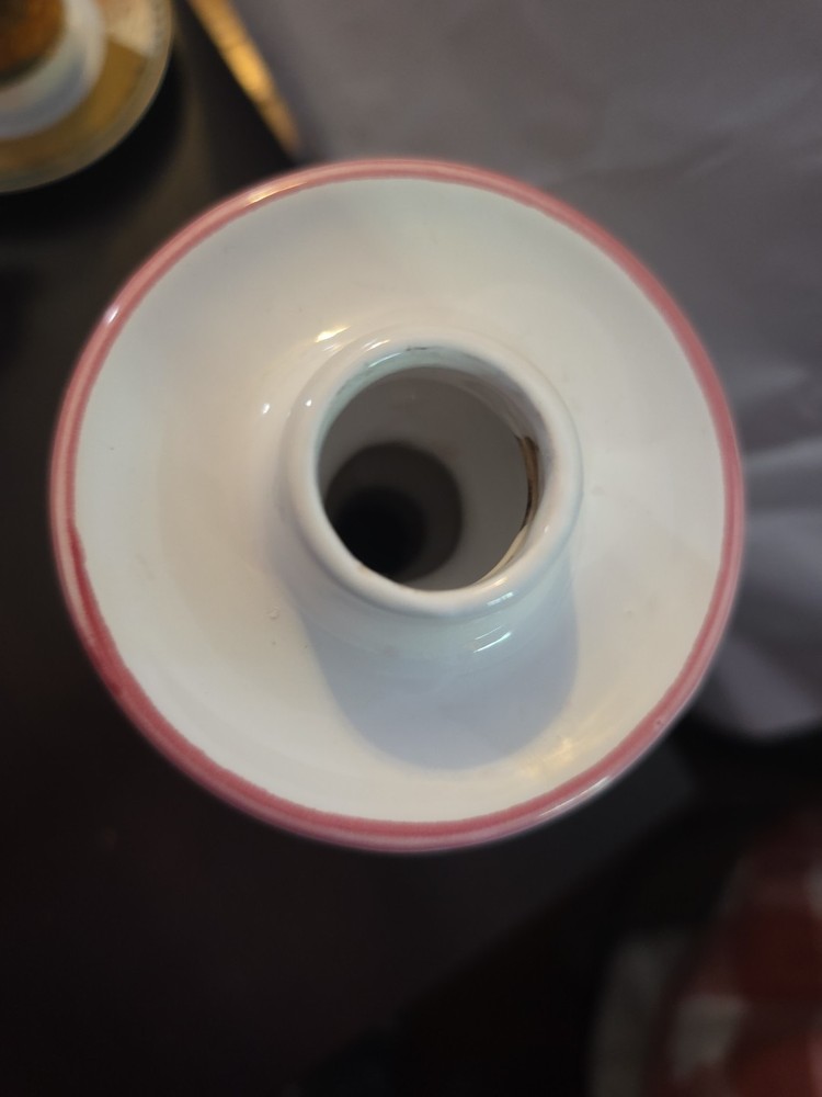 Liz Claiborne Raspberry Patch Ceramic Candlestick Votive Holder
