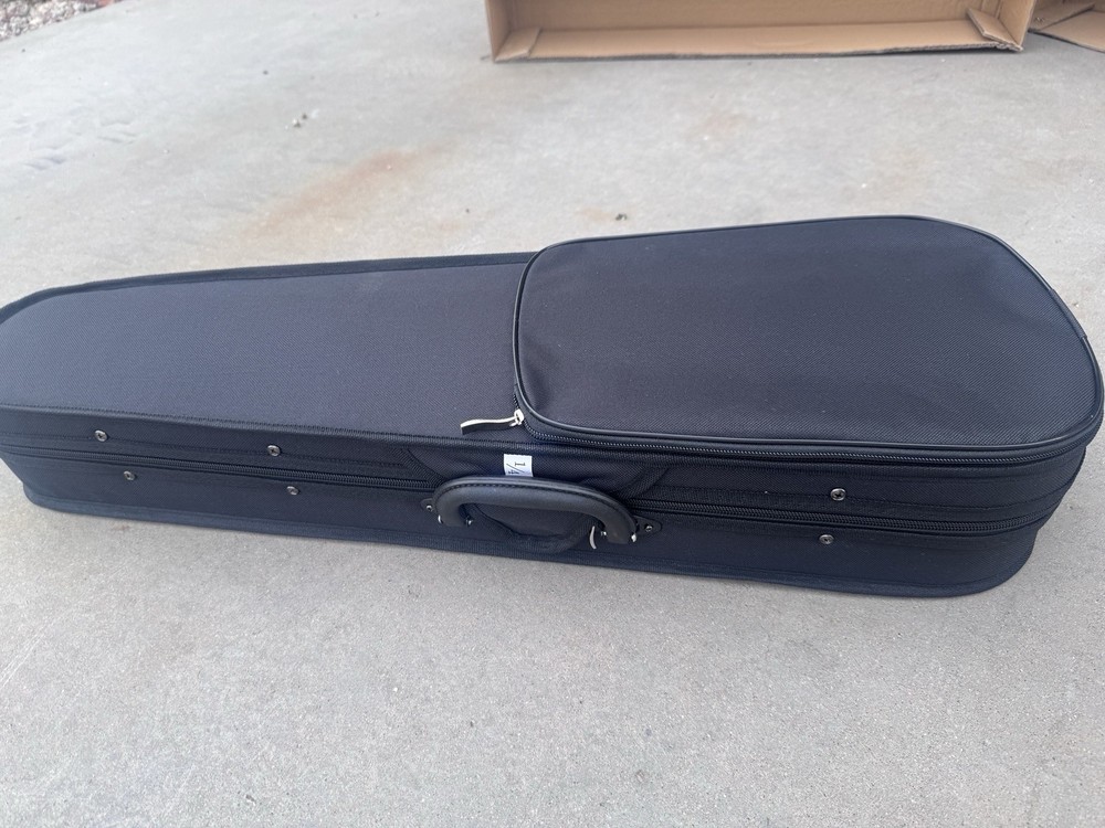 Pyle 1/4 Size Beginner Violin Starter Kit w/ Travel Case & Bow, Extra Strings