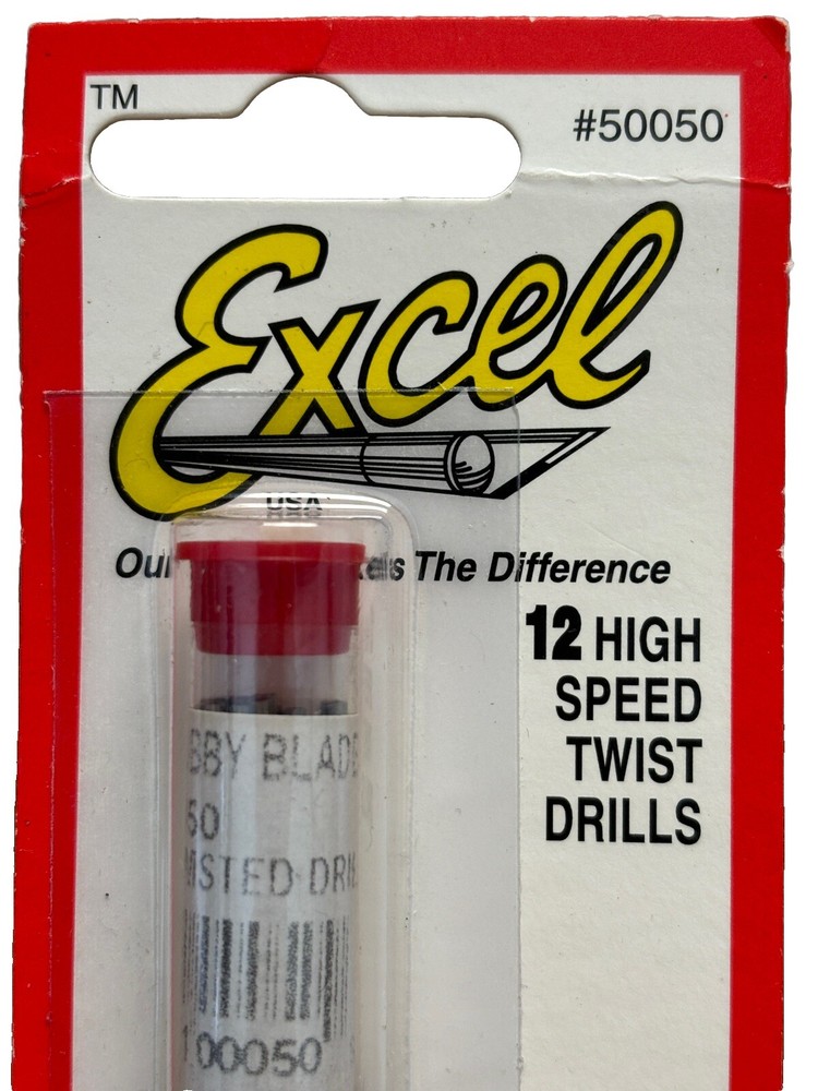 Excel 12 High Speed Twist Drills #50050