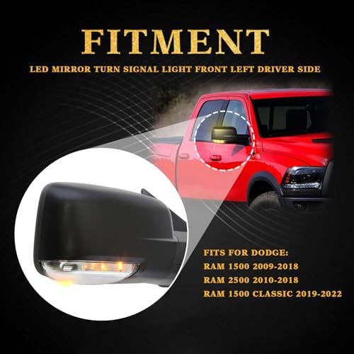Front Right Passenger Side LED Mirror Front Right Passenger Side 68064948AA