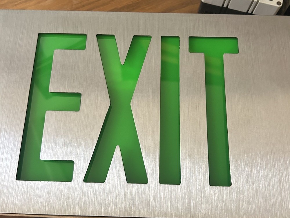 Isolite LED Exit Sign Type e LPSCEMG1BABKMTEBSD