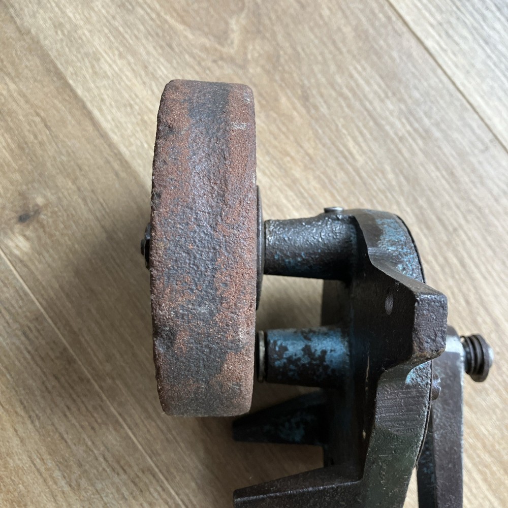 vintage iron hand cranked grinder