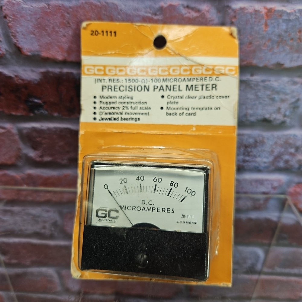 NEW GC 100 Microamoere D.C. Precision Panel Meter 20-1111