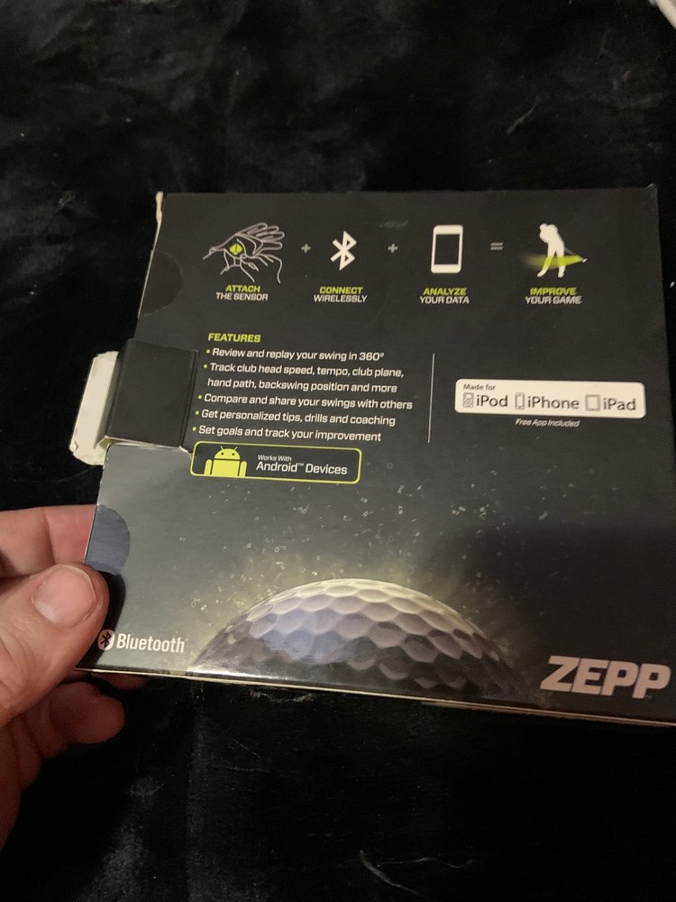 Zepp Golf 1st Gen Swing Analyzer Full Kit Box Sensor Mount Charger