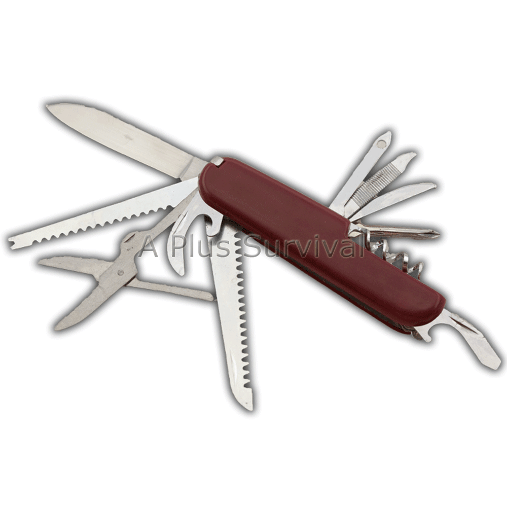 Pocket Style 17 Function Knife Multi Survival Tool