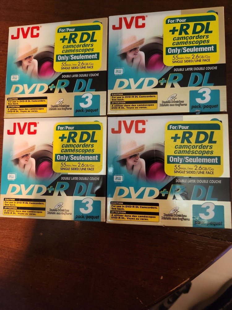 JVC DVD+R DL 3 pack For Camcorder
