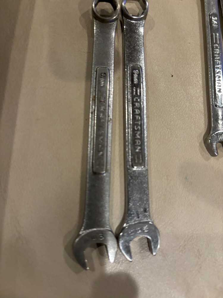 Craftsman brand pre-owned 6-Point Combination wrenches