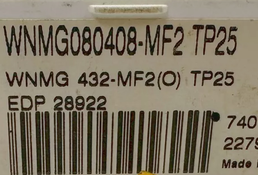 10 PCS  ORIGINAL  INSERTS      WNMG080408-MF2 TP25