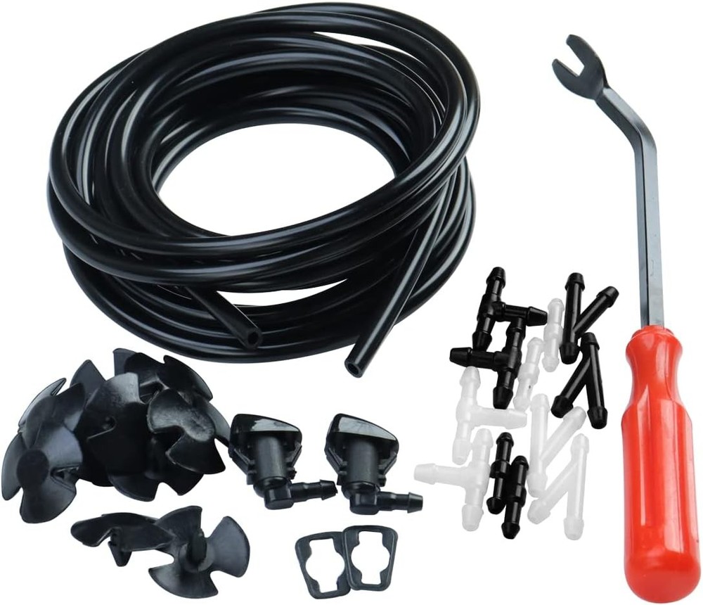 Windshield Washer Nozzles Hose Kit Compatible with Grand Cherokee Include 2 pcs