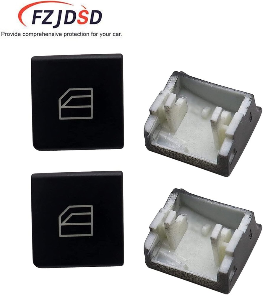 4PCS Driver Side Power Window Switch Button Cap for Mercedes C E Class 2009–2016