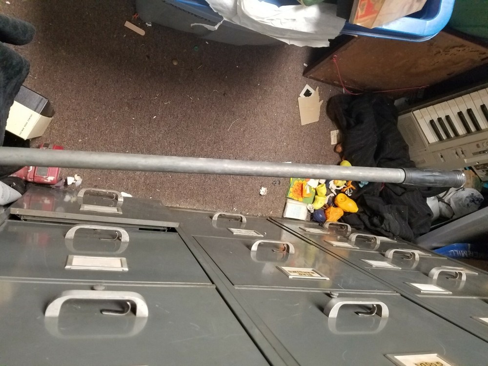 Vintage Red Devil Slam Scraper Impact Tool w/ Handle 63" Long