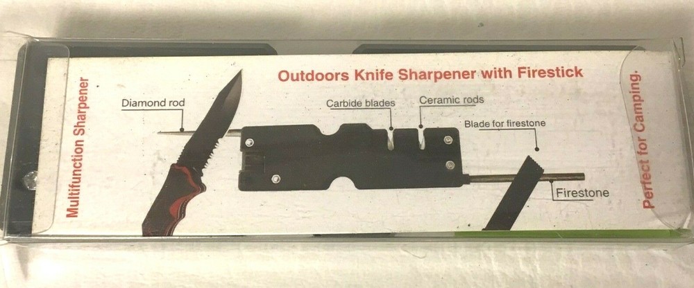 Knife Sharpener With Firestick Multi-Function Outdoor Lucky LK-6001