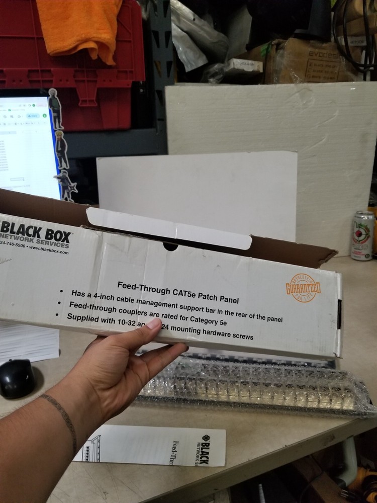 Black Box JPM806A-R2 Black Box Feed-Through 48 Port Cat 5e Network Patch Panel -