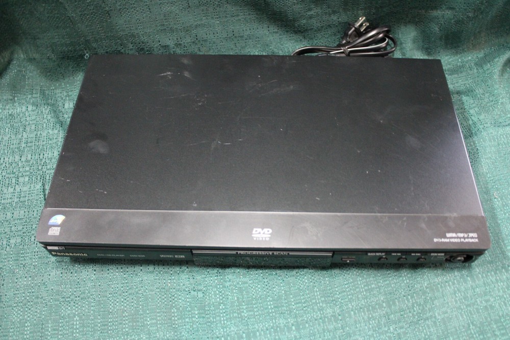 Panasonic DVD-S35 DVD Player - Tested & Working - Missing Knob -