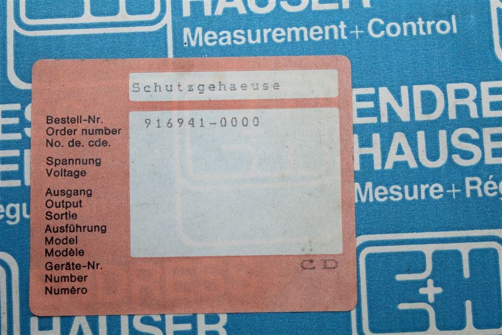 ENDRESS + HAUSER 916941-0000 Regulator
