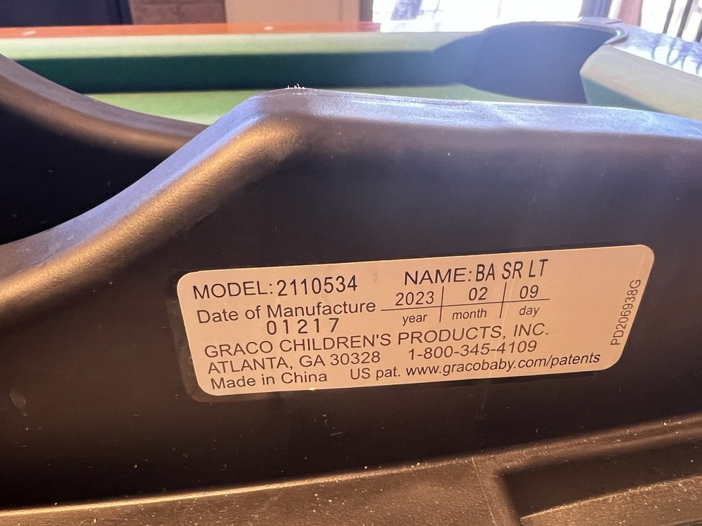 GRACO QUICK CONNECT BASE MODEL 2110534