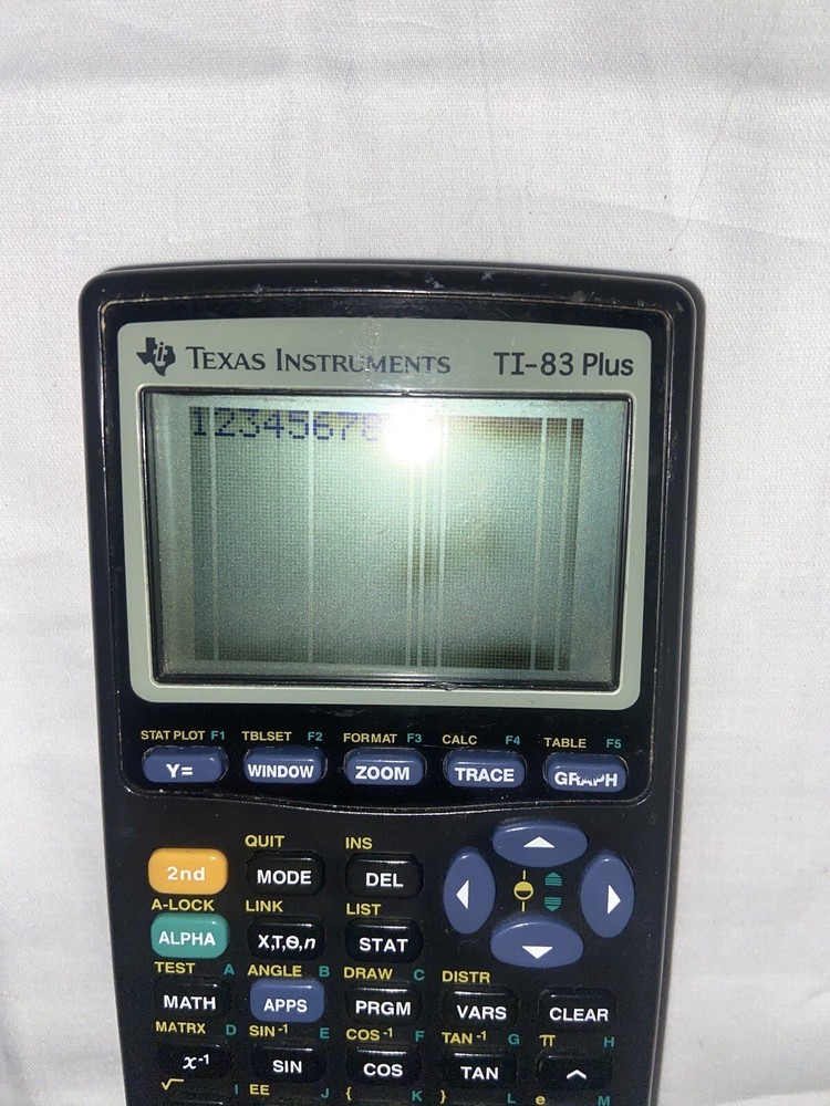 Texas Instruments TI-83 Plus Graphing Calculator Without Cover Tested Working