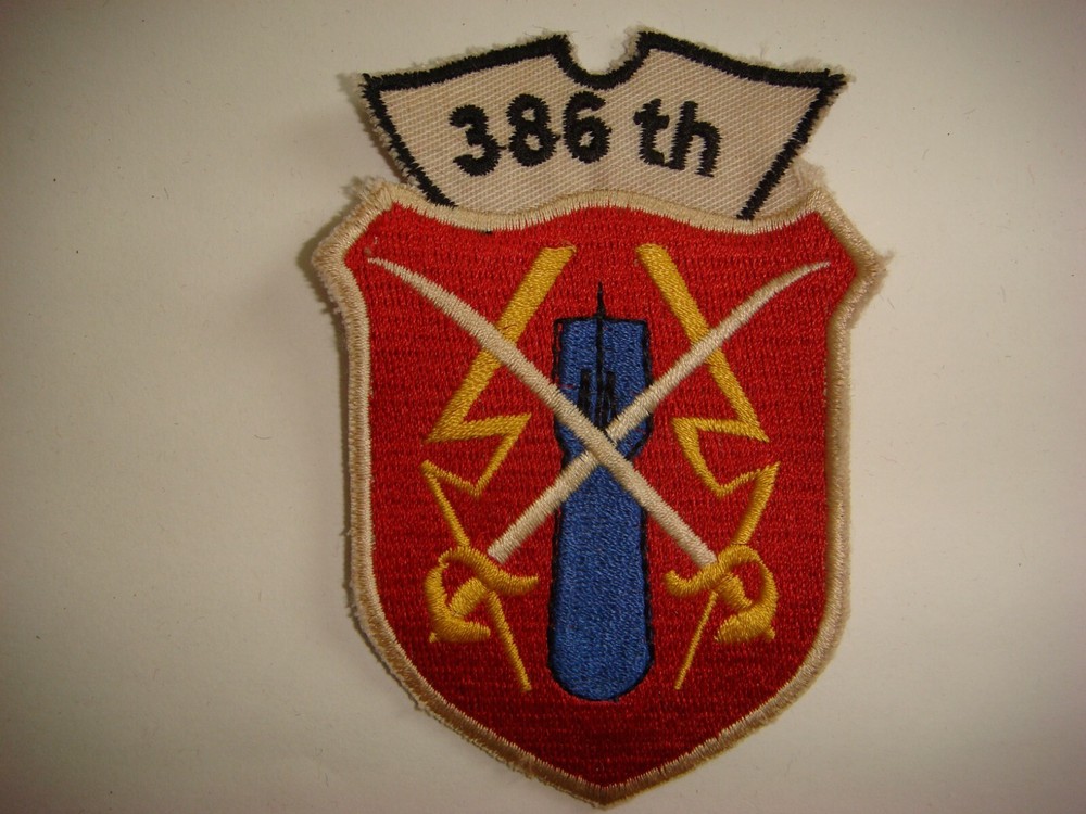 USAF 386th BOMBARDMENT SQUADRON  PATCH