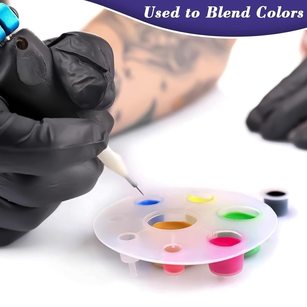 200 Durable Waterproof Tattoo Ink Caps - Mixed Sizes for Precise Application