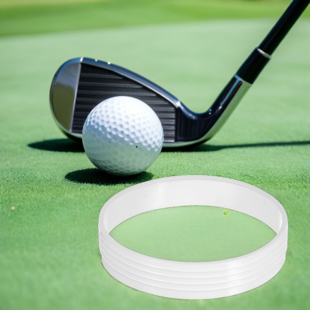 8pcs Putting Ring - White Plastic Golf Practice Hole Rings - Putting Cup Covers