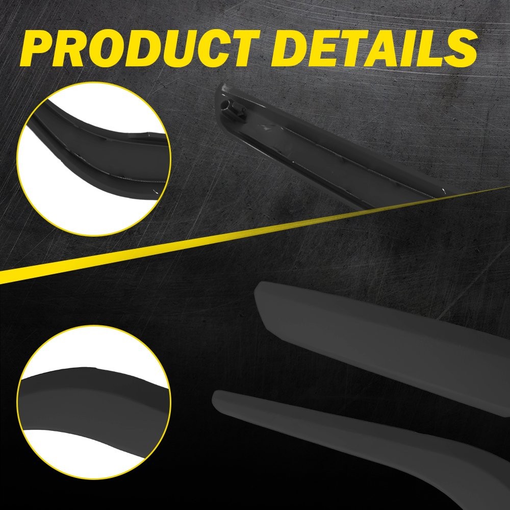 2PCS Inner Black Interior Door Pull Handle Panel Trim For X1 BMW E84 2009-2015