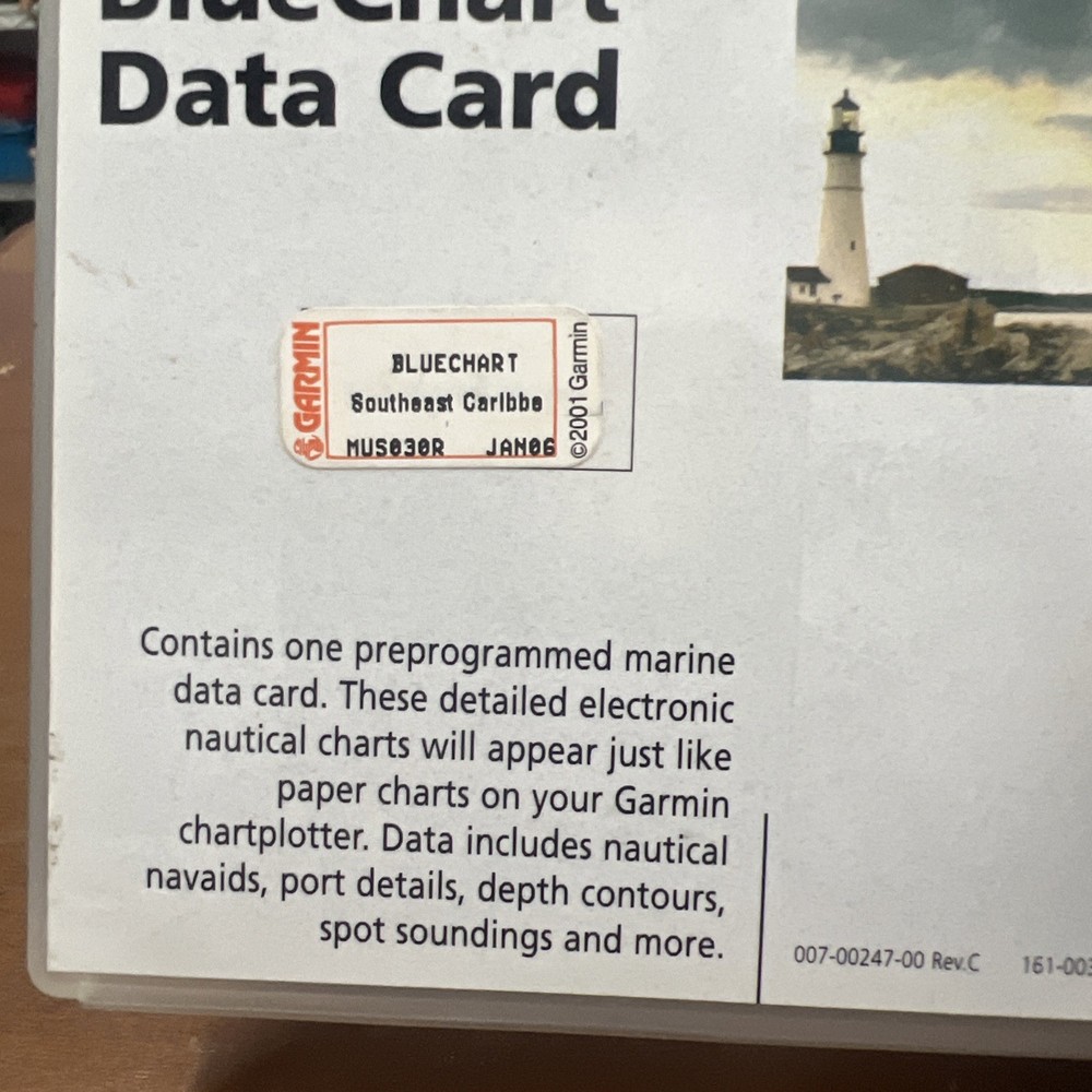 Blue Chart Data Card -southeastern Caribbean 2006
