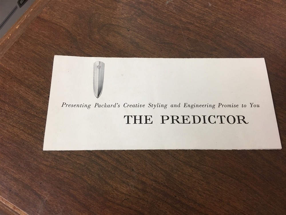 Original 1956 Packard Predictor Brochure