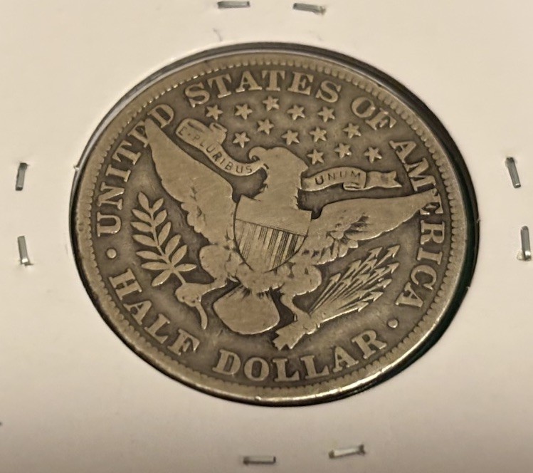 1901 50C Barber Half Dollar - VG