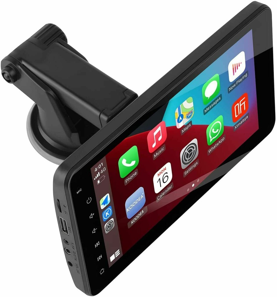 Wireless Carplay & Android Auto,Wireless Mirroring 7 Inch IPS Touchscreen,KOODEA