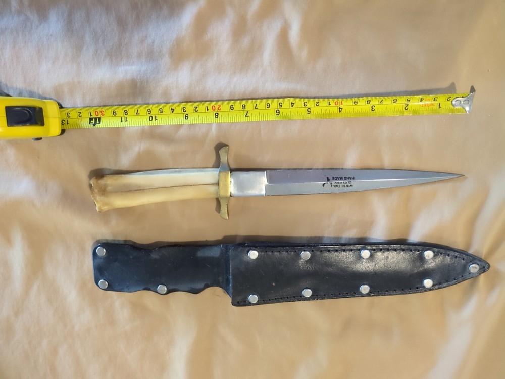 WHITE TAIL CUTLERY, HAND MADE DAGGER,